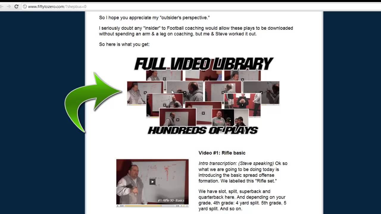 Coaching Youth Football Playbook - Spread Offense