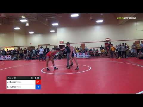 2018 Marine Corps US Open/UWW Junior Freestyle 65 Rnd Of 64 - Jackson Currier (Team) Vs. Sam Turne