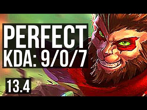 WUKONG vs LEE SIN (JNG) | 9/0/7, Rank 7 Wukong, Legendary, Rank 24 | KR Challenger | 13.4