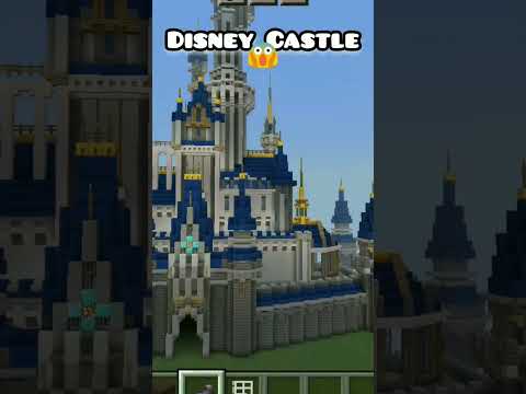 Disney Castle in Minecraft 😱💥🔥#shorts #minecraft #mrbeast #disney
