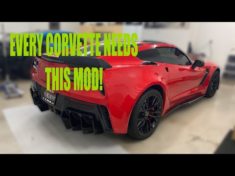 INSANE corvette diffuser install!!