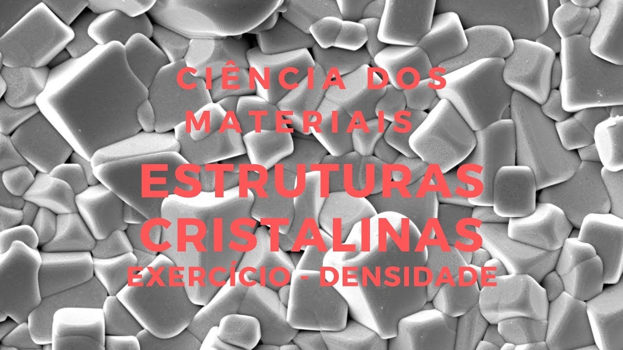 Estruturas cristalinas: Exercício de Cálculo de densidade