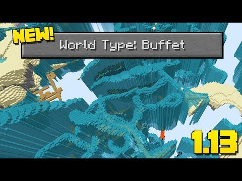 Logdotzip - NEW "BUFFET" WORLD TYPE! (Minecraft 1.13 Snapshot)
