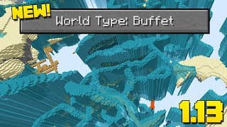 NEW "BUFFET" WORLD TYPE! (Minecraft 1.13 Snapshot)