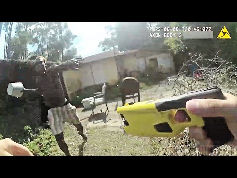 Jacksonville Officer Shoots Stabbing Suspect Charging at Him With Bucket