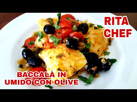 BACCALÀ IN UMIDO CON OLIVE⭐RITA CHEF | Gustoso e succulento.