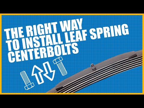 How To Install A Leaf Spring Centerbolt | EATON Detroit Spring - One Minute Monday