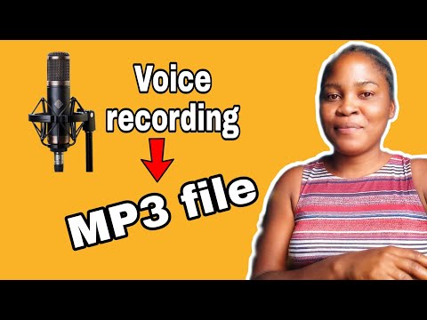 HOW TO CONVERT VOICE RECORDING TO MP3
