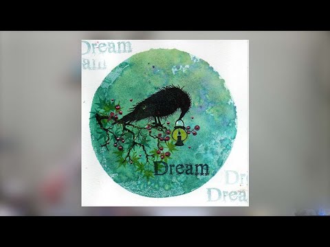 Barric the Crow on a Roland Gel Press Background - A Lavinia Stamps Tutorial