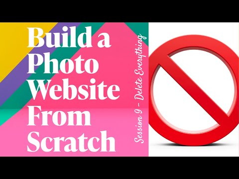 How to delete everything on a SmugMug Website