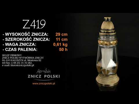 Kompleksowe usługi projektowania i wykonywania ZNICZY KAPLICZEK LAMPIONÓW pod marką klienta - Z419