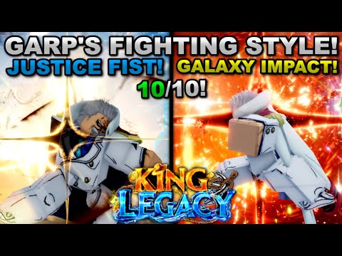 Getting Garp's Justice Impact Fighting Style In Roblox King Legacy... Here's What Happened!