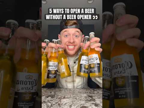 How to open a Beer without a Beer opener ! 👀🍻