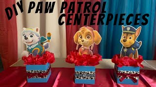 DIY Paw Patrol Decorations | DIY Paw Patrol Centerpieces | Birthday Party Ideas