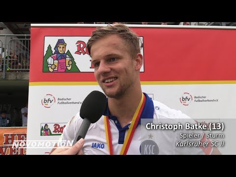 Christoph Batke - Karlsruher SC II - zum Verbandspokalfinale vs. 1. CfR Pforzheim, 21.5.2018