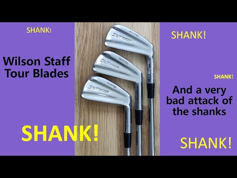 Playing a set of classic Wilson Staff Tour Blades, with a very bad attack of the shanks.