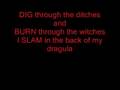 Rob Zombie - Dragula Lyrics Video