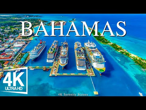 Über Bahamas fliegen - entspannende Musik mit wunderschöner natürlicher Landschaft - Videos 4K