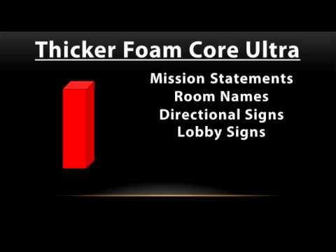 Which Thickness Do You Need For Your Foam Core Sign?-3:08min