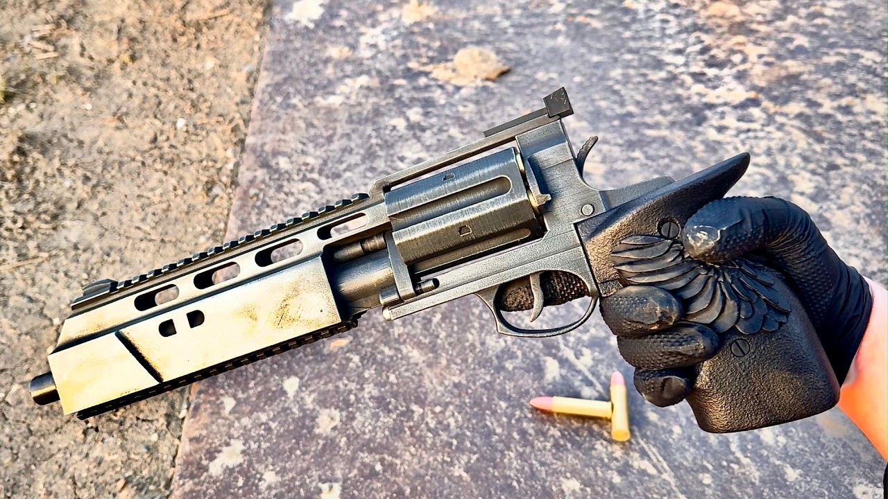 バイオ９のレクイエム欲しすぎて実際に作った結果...　リアルカート式　バイオハザードRE9自作エアガン　サバゲー　ガスガン BIOHAZARD requiem