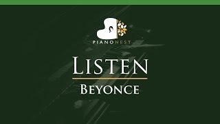 Download lagu Beyonce - Listen - LOWER Key (Piano Karaoke Instrumental) mp3