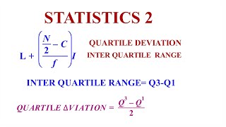 STATISTICS 2 :QUARTILE DEVIATION, QUARTILE RANGE EXPLAINED #kcse2023