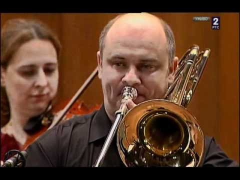Ivan Jevtic    Actus Tragicus    pour trombone et orchestre a cordes   2011