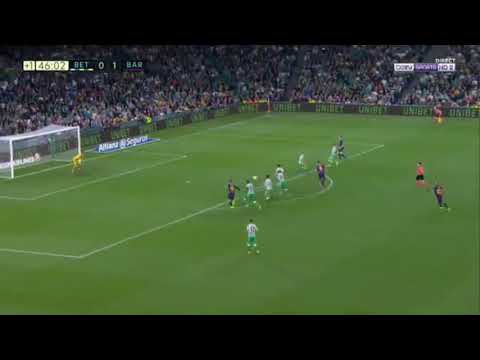 Messi hattrick against real betis. Messi vs real betis