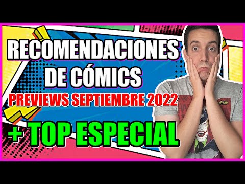 RECOMENDACIONES DE COMICS | Previews Septiembre 2022