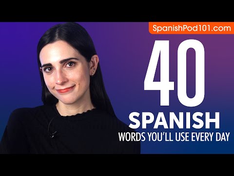 40 Spanish Words You'll Use Every Day - Basic Vocabulary #44