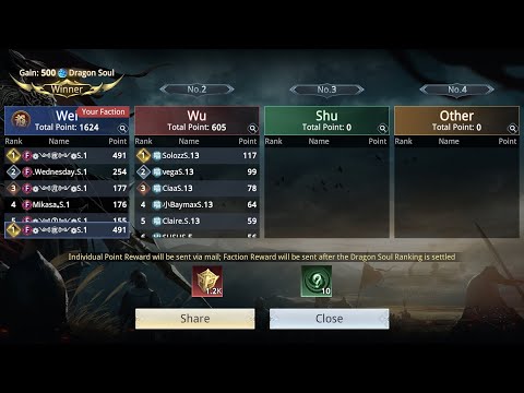 Faction War 14 April 2023 Dragon Avenue Elite Maze ( Jielong ) - Dynasty Legends 2