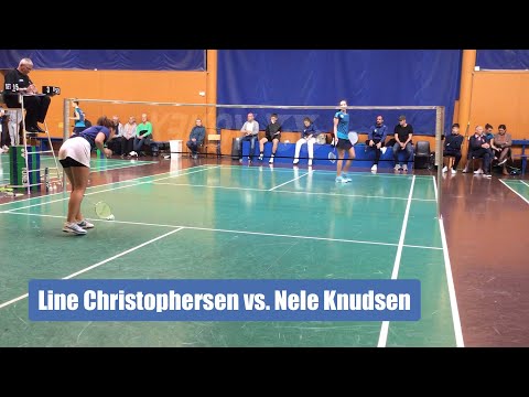 Line Christophersen (Gentofte) vs. Nele Swerts Knudsen (Skovshoved) Women's Singles at Team Event