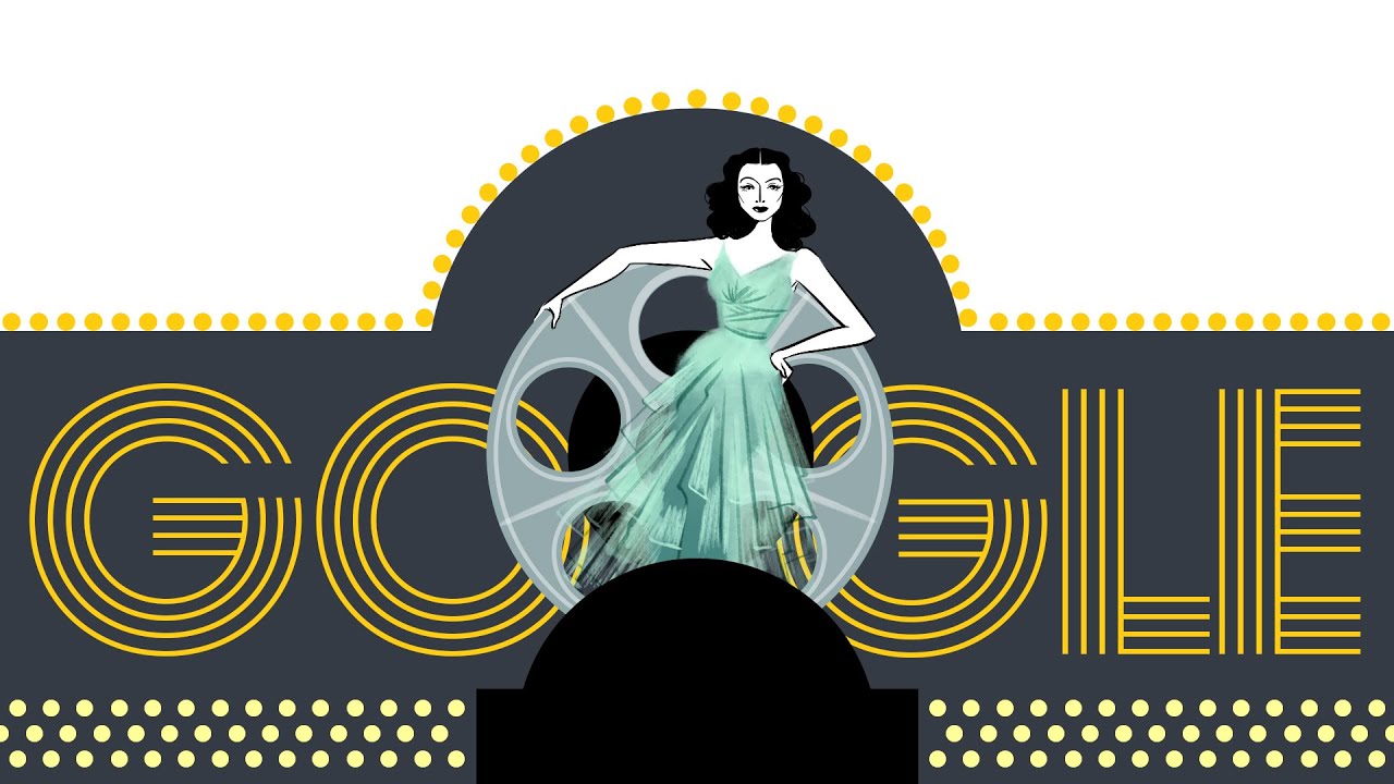 Hedy Lamarr's 101st Birthday Google Doodle - YouTube