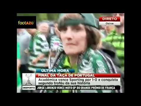 Sportinguista agride jornalista da SIC em Oeiras [2012]