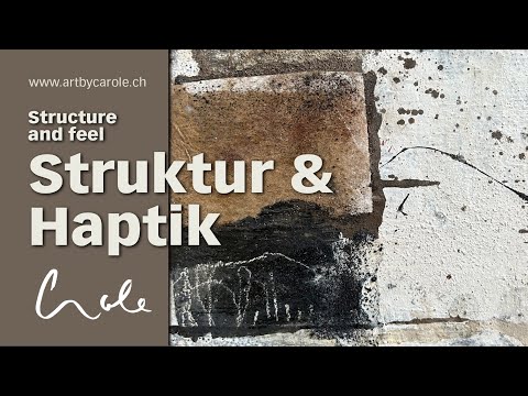 Einfache abstrakte Mixed Media Maltechnik in Erdtönen mit Acrylfarben und mehr