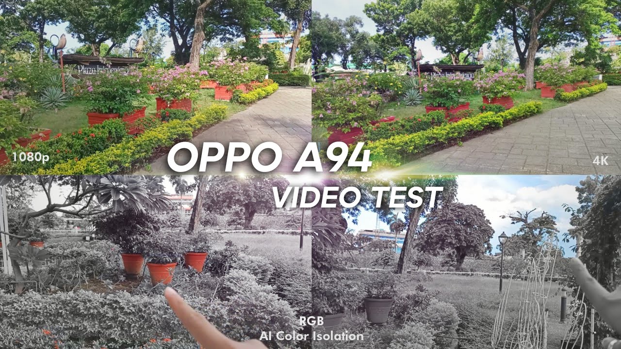 OPPO A94 VIDEO TEST | 4K, Ultra-steady, AI Color Isolation, front cam test | Plaza Independencia