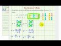 Ex Solve A System Of Two Equations Using Cramer S Rule