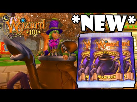 Wizard101: *NEW* Creepy Tea Party Hoard Pack Opening!