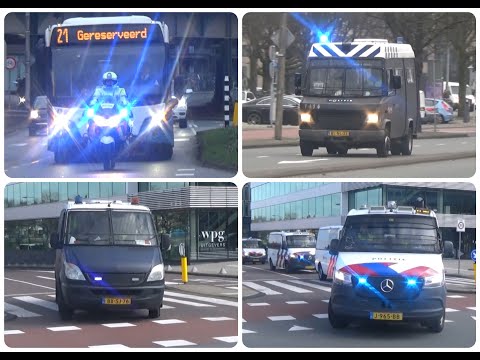 Weer veel politie [ME} ingezet bij demonstratie Museumplein Amsterdam + VTB Arrestanten 20/3/2021