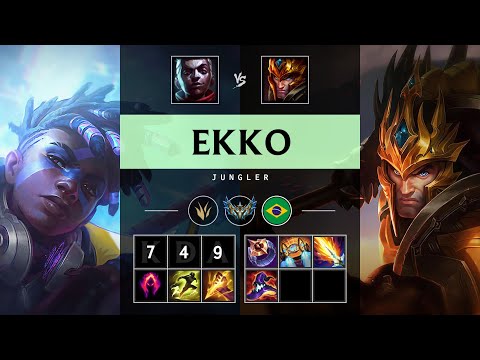 Ekko Jungle vs Jarvan IV - BR Challenger Patch 25.13