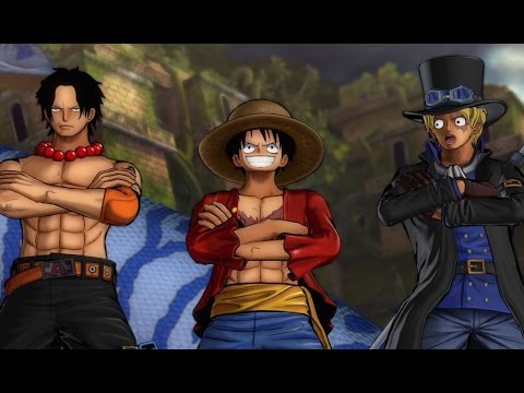 One Piece: Burning Blood - FULL MATCH Luffy, Ace, and Sabo Gameplay Video