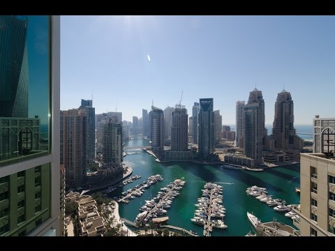 Espaçoso apartamento 2 BR com vista total para a marina para alugar na Torre Murjan