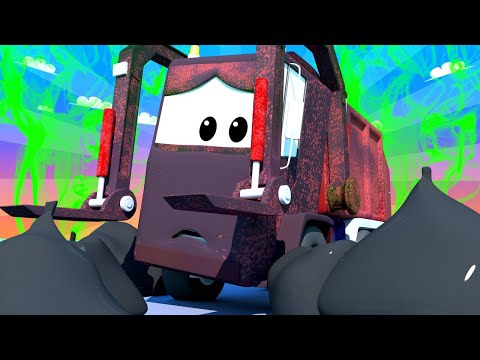 Toms Autowaschanlage -  Klein Gary - Autopolis  💧 Lastwagen Zeichentrickfilme für Kinder