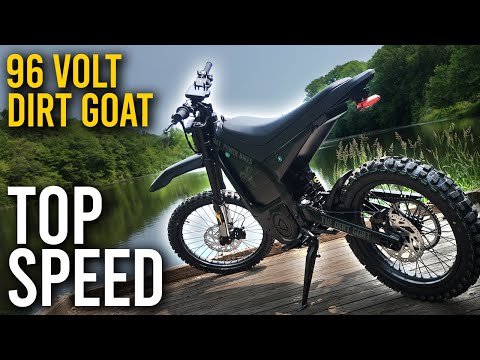 🏁Top Speed & Initial Impressions⚡96v Dirt Goat #goatpowerbikes