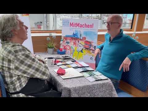 GEMALTE BLICKE VON BORD. PortArt auf Tour im Hafen mit Barkassen-Meyer