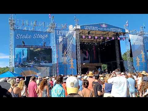 Donavon Frankenreiter with Jack Johnson drumming at Levitate Festival 2022, Marshfield, MA - 7/10/22