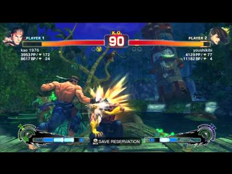 SSF4 AE: kao 1976 (Ryu) VS youshikibi (Yang)