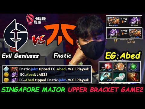 Evil Geniuses vs Fnatic | Abed Void Spirit vs Jabz Techies Singapore Major Upper Bracket Game2