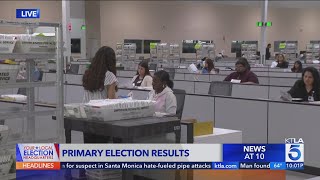Votes continue to be counted in California primary elections