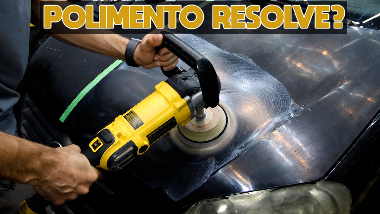 FIZ POLIMENTO NUMA PINTURA QUEIMADA